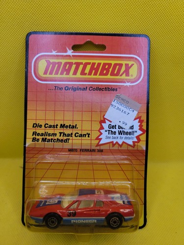 1983 matchbox red ferrari 308 - red,